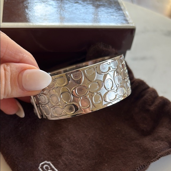 Coach Silver Bangle Bracelet - Picture 3 of 4
